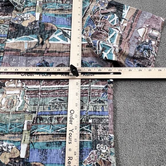 Kahala Polo Shirt Adult Large Short Sleeve Hawaiian Avi Casual Men's - Picture 11 of 14